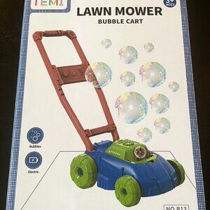TEMI Bubble Lawn Mower for Toddlers - Fun Outdoor Play Toy
